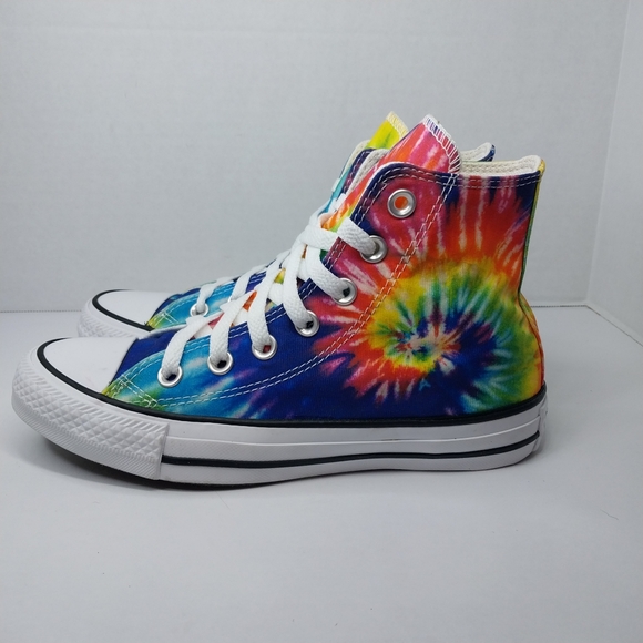 Converse Chuck Taylor All-Star Unisex W 6/ M 4 Tie Dye Rainbow high top 168996F - Picture 6 of 14